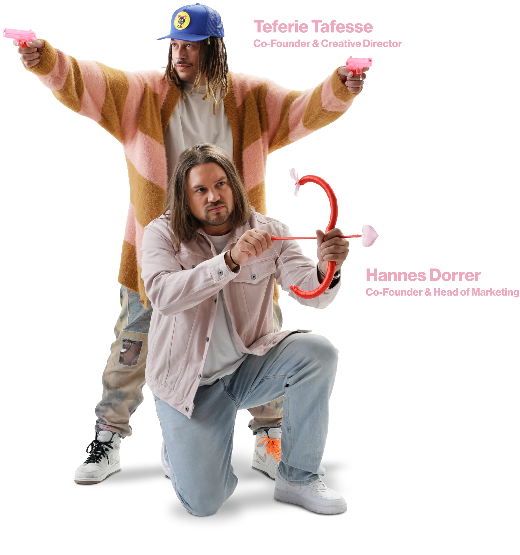 Teferie Tafesse (Co-Founder & Creative Director) and Hannes Dorrer (Co-Founder & Head of Marketing)
